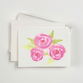 Pink Peonies Watercolor Boxed Notecards