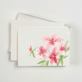 Pink Azaleas Watercolor Boxed Notecards