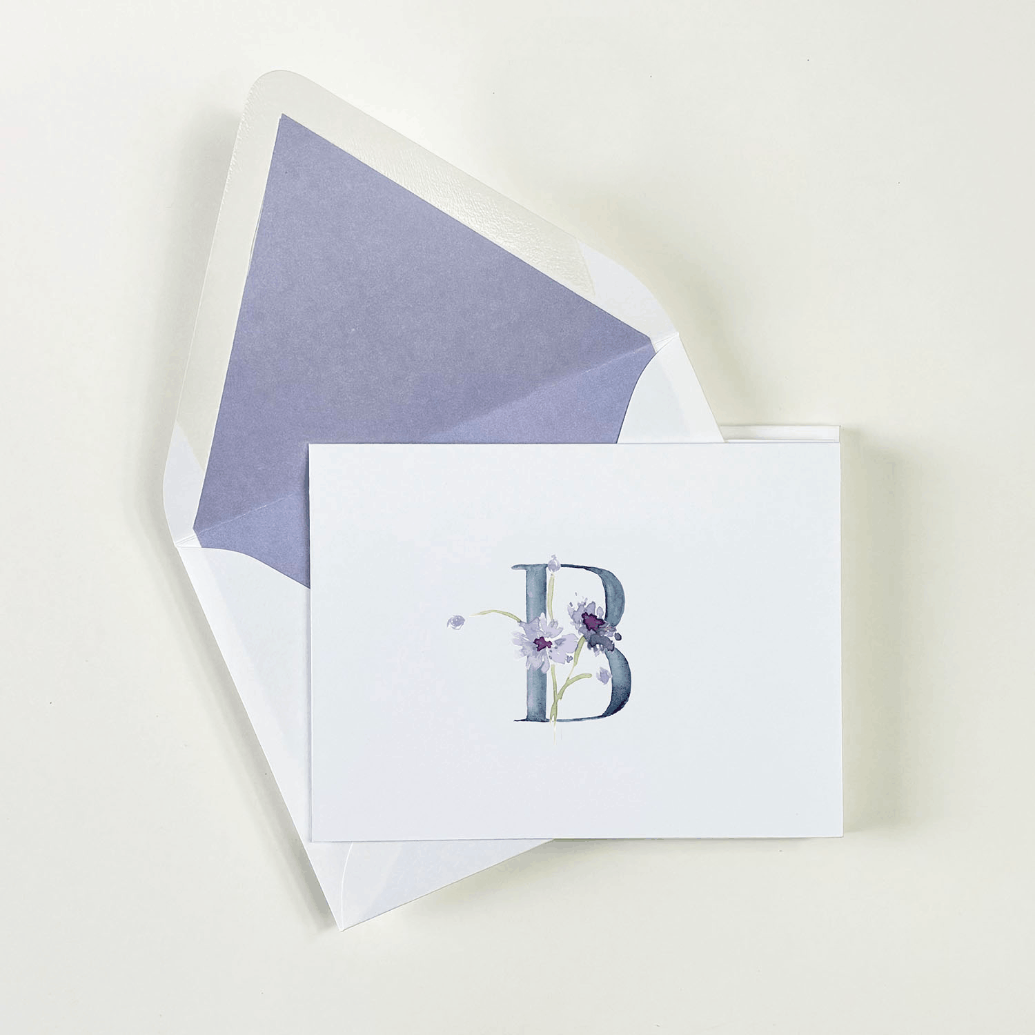 Wildflower Initial B Boxed Notecards
