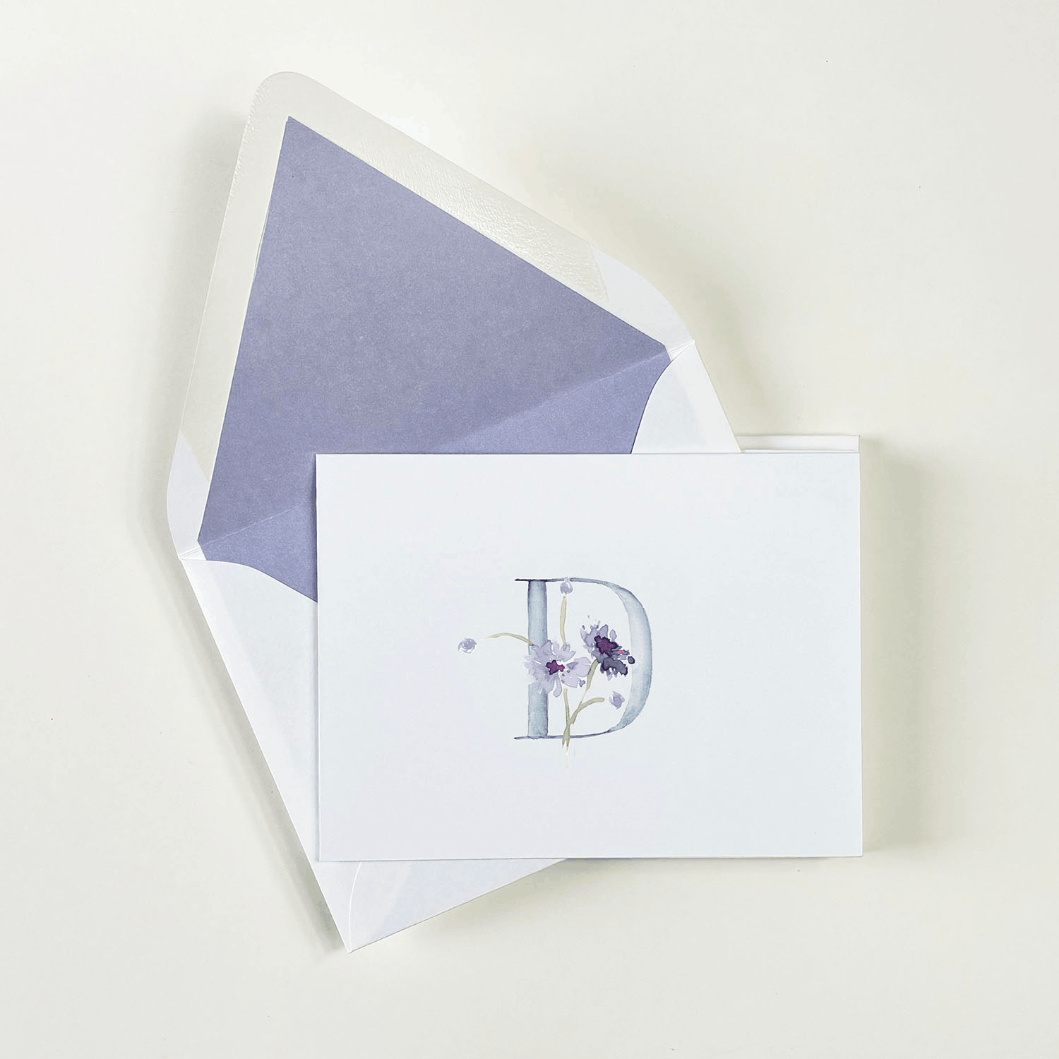 Wildflower Initial D Boxed Notecards