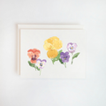 Pansies Watercolor Card