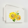 Yellow Sunflower Watercolor Boxed Notecards