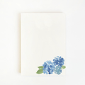 Dark Blue Hydrangea Watercolor Notepad