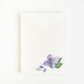 Purple Star Flower Watercolor Notepad