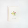 Wildflower Watercolor Thinking of You Card