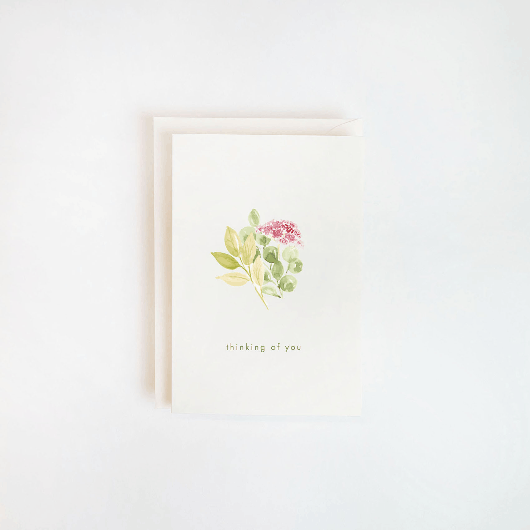 Wildflower Watercolor Thinking of You Card